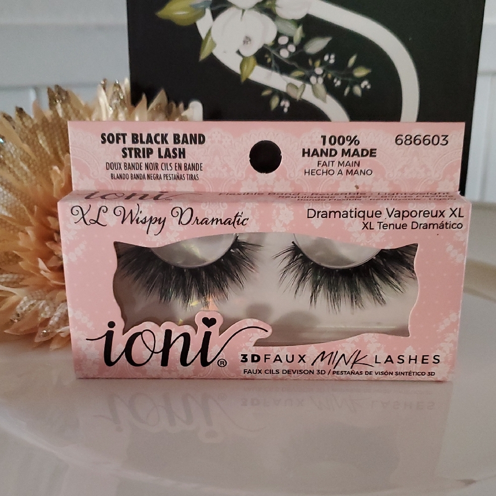 ioni XL Wispy Dramatic 3D Faux Mink Lashes Handmade (☆3)